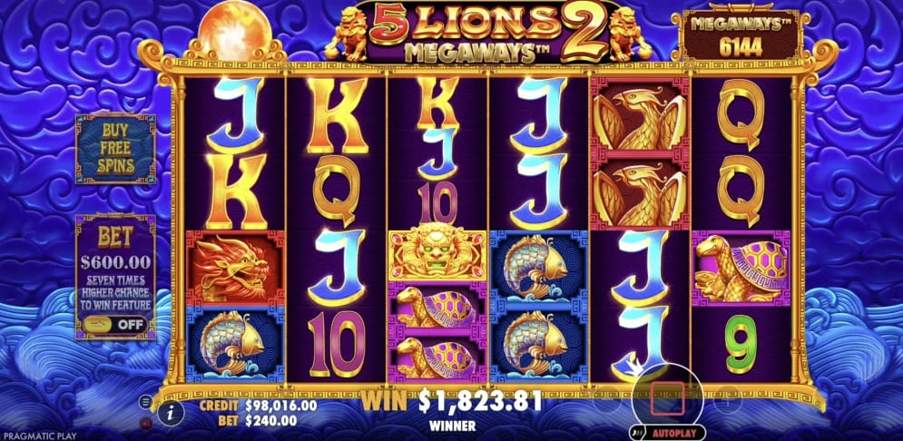 Gambling info site - 5 lions megaways 2